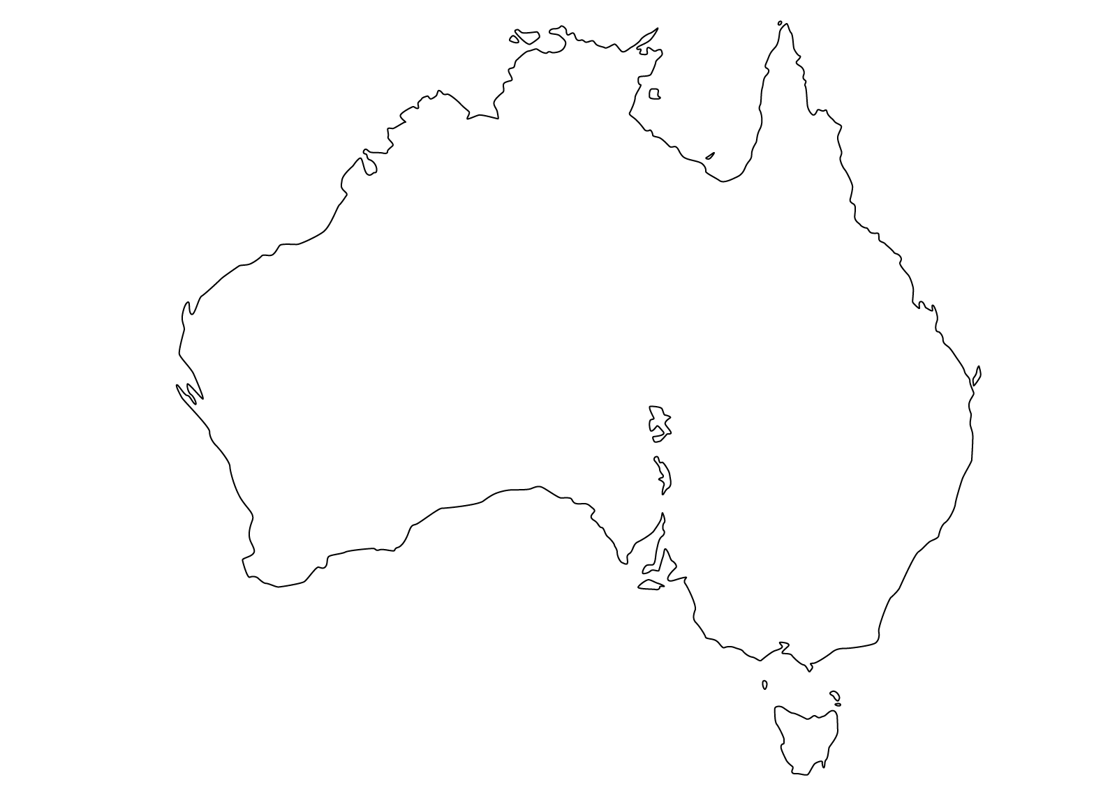 Blank kart australi