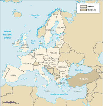 Lite kart over EU